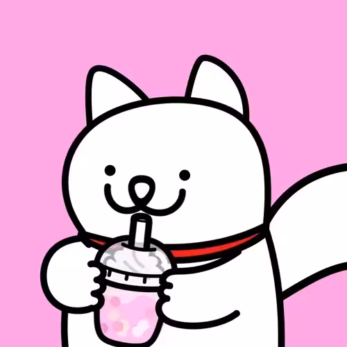 NAMA #053 Pink milk with white boba