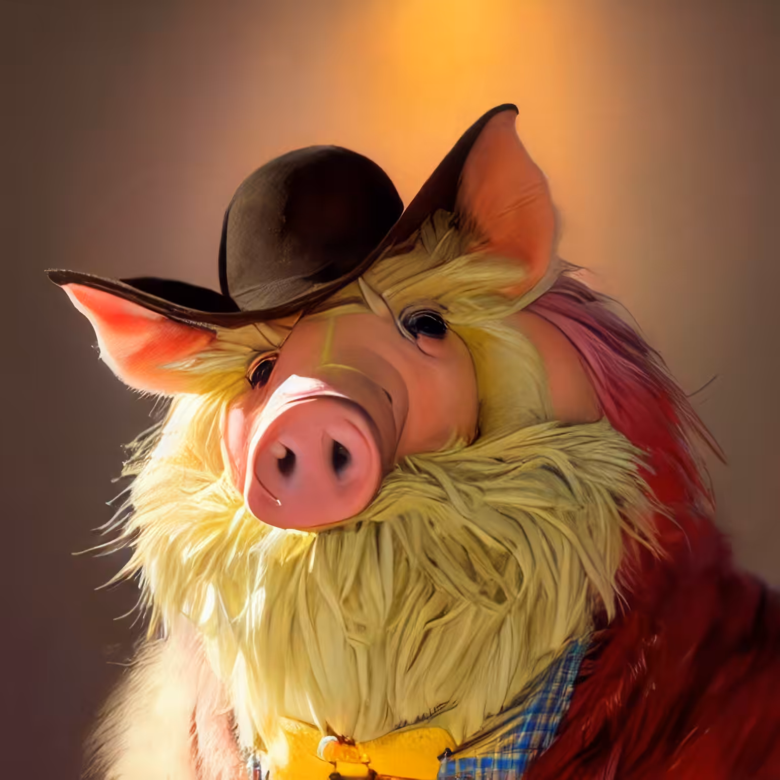 Adorable Furry Creature Collection: Furry Pig 0657