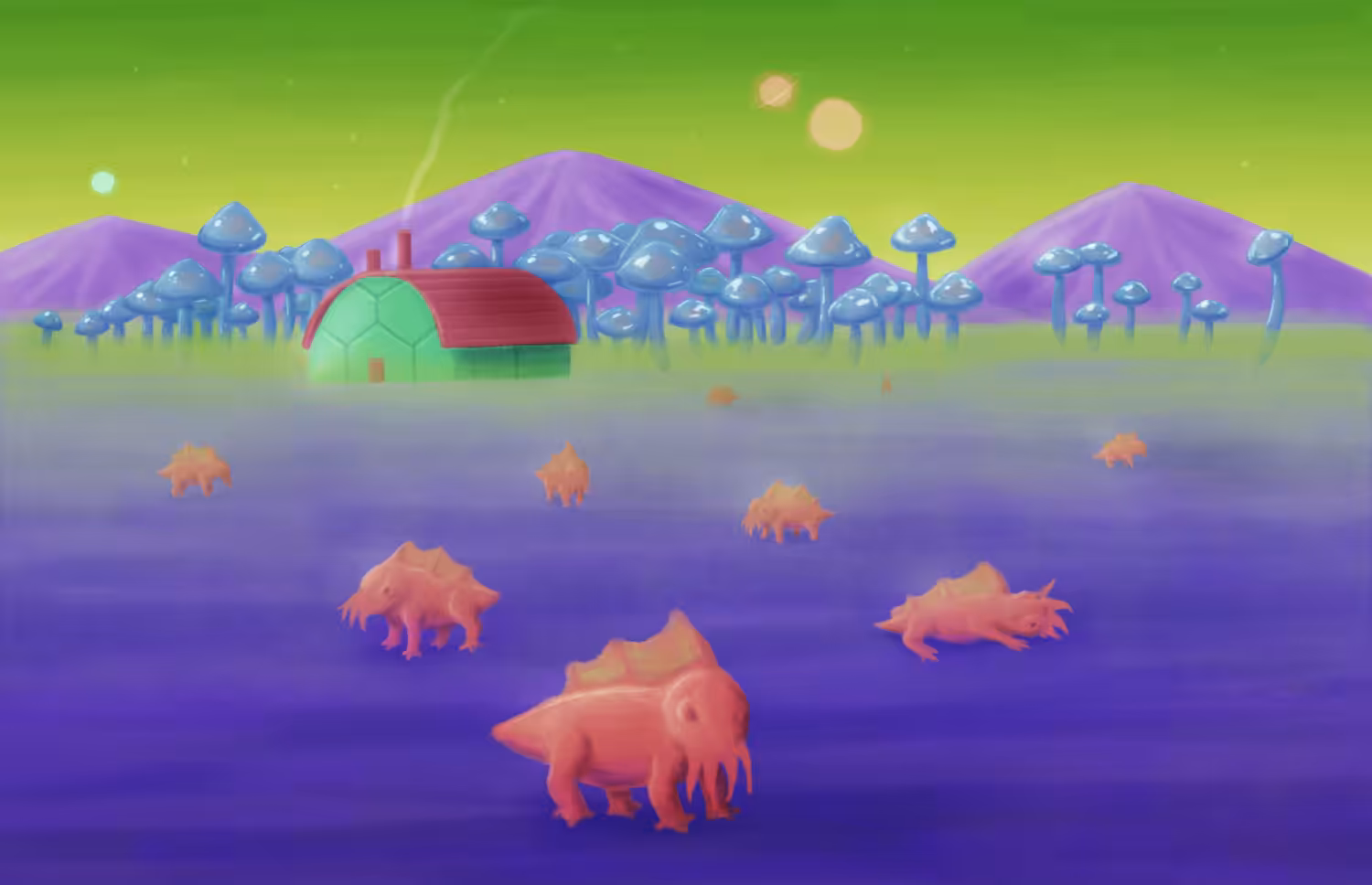 Neptune Farm - Motion Painting