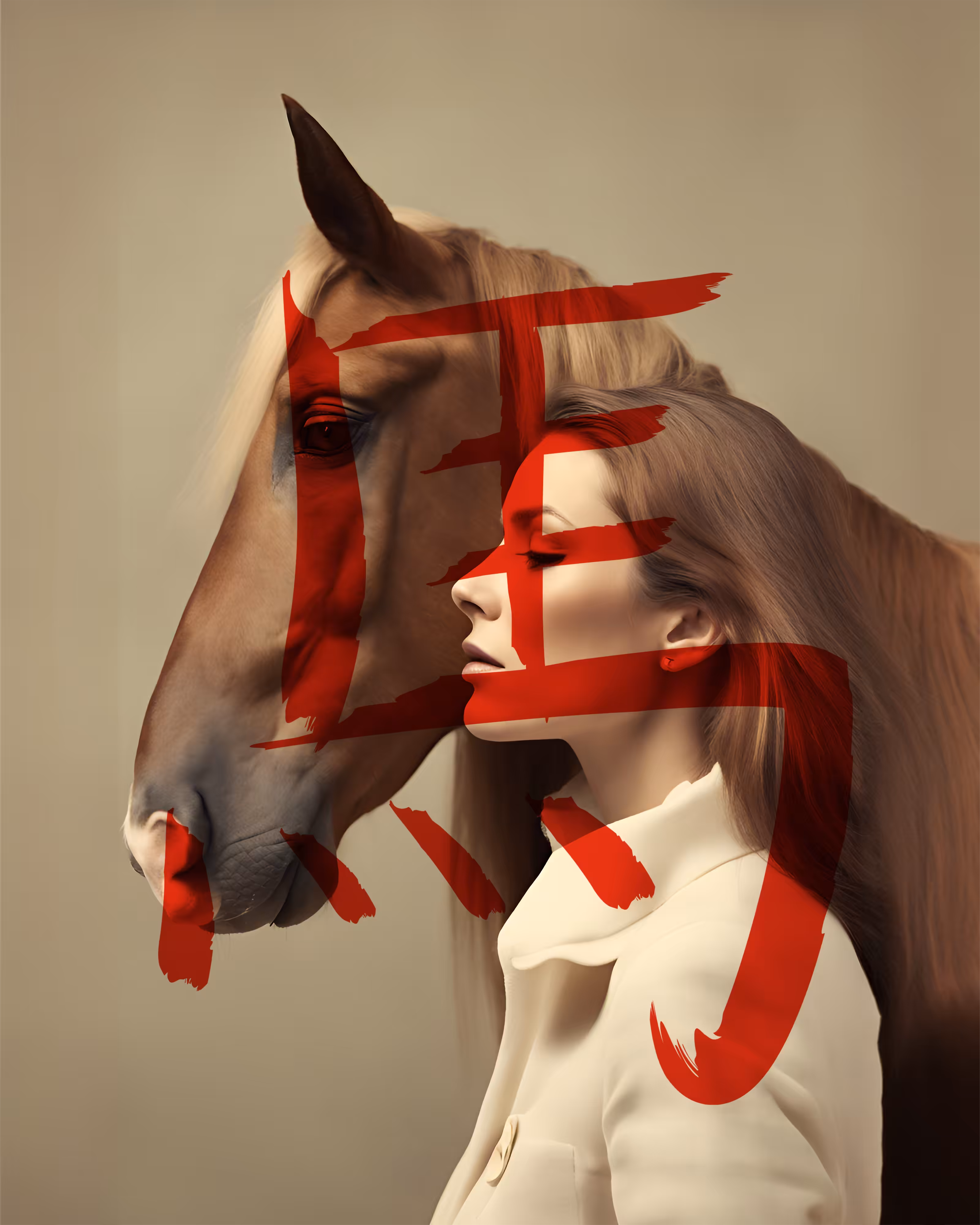 Retro Zodiac Fusion: Horse