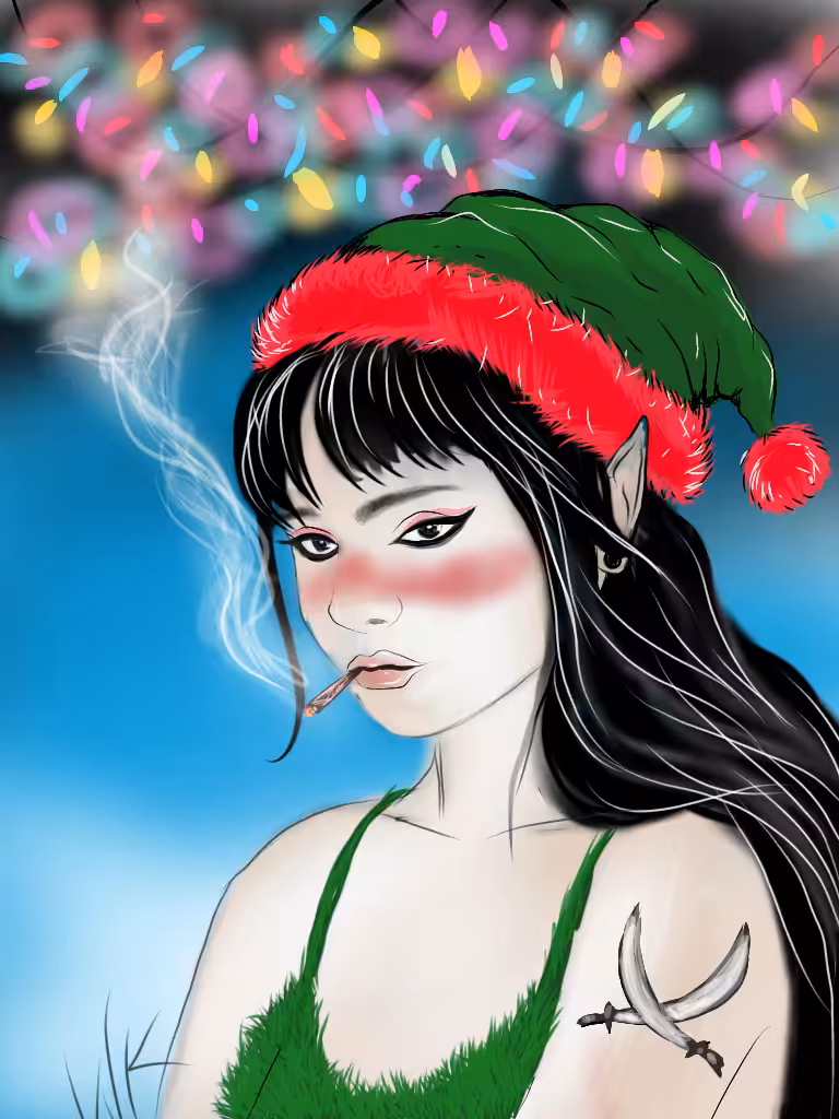 waiting for santa cloud