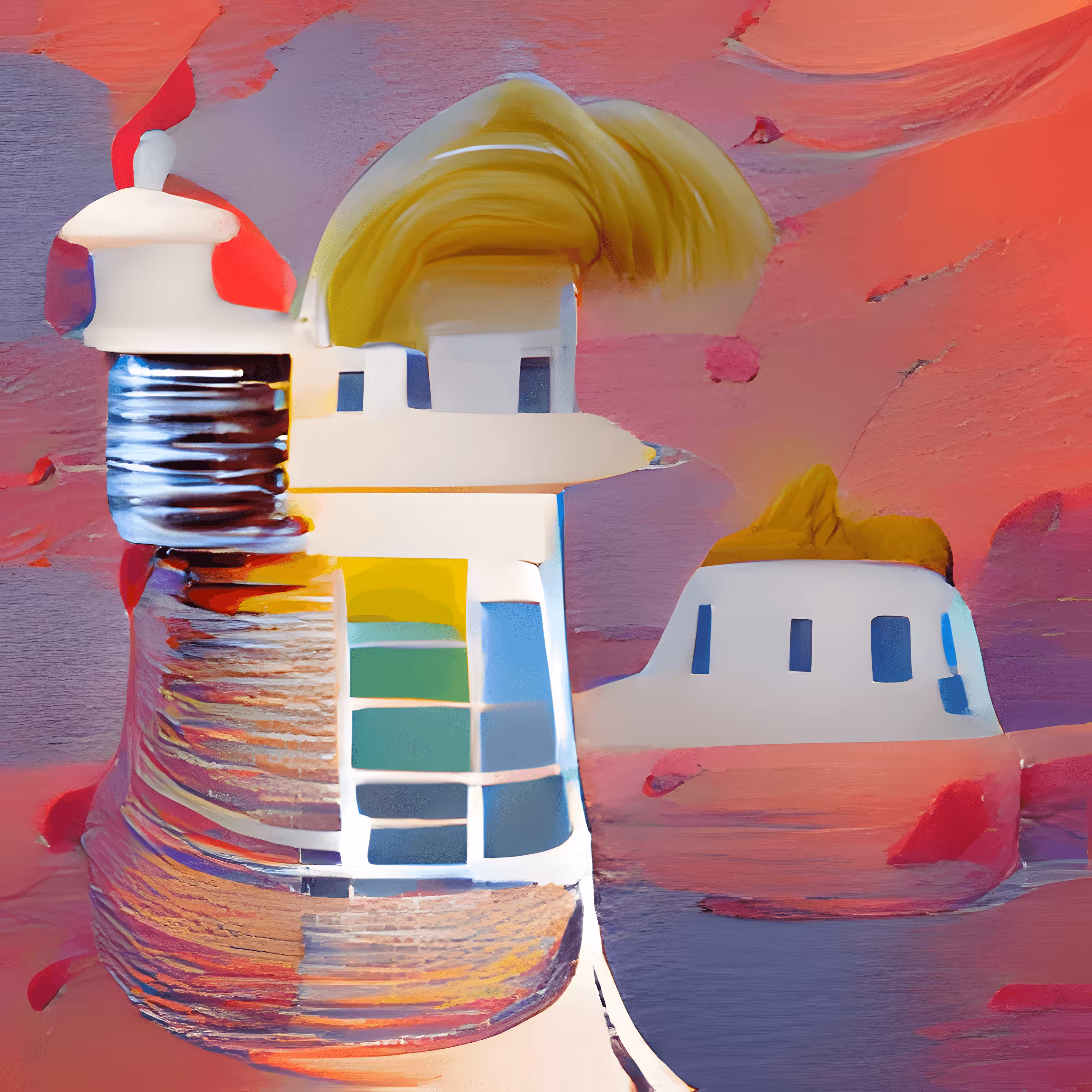 The GANS Collective - Varieta Curated: Lighthouse in the Style of Andy Warhol