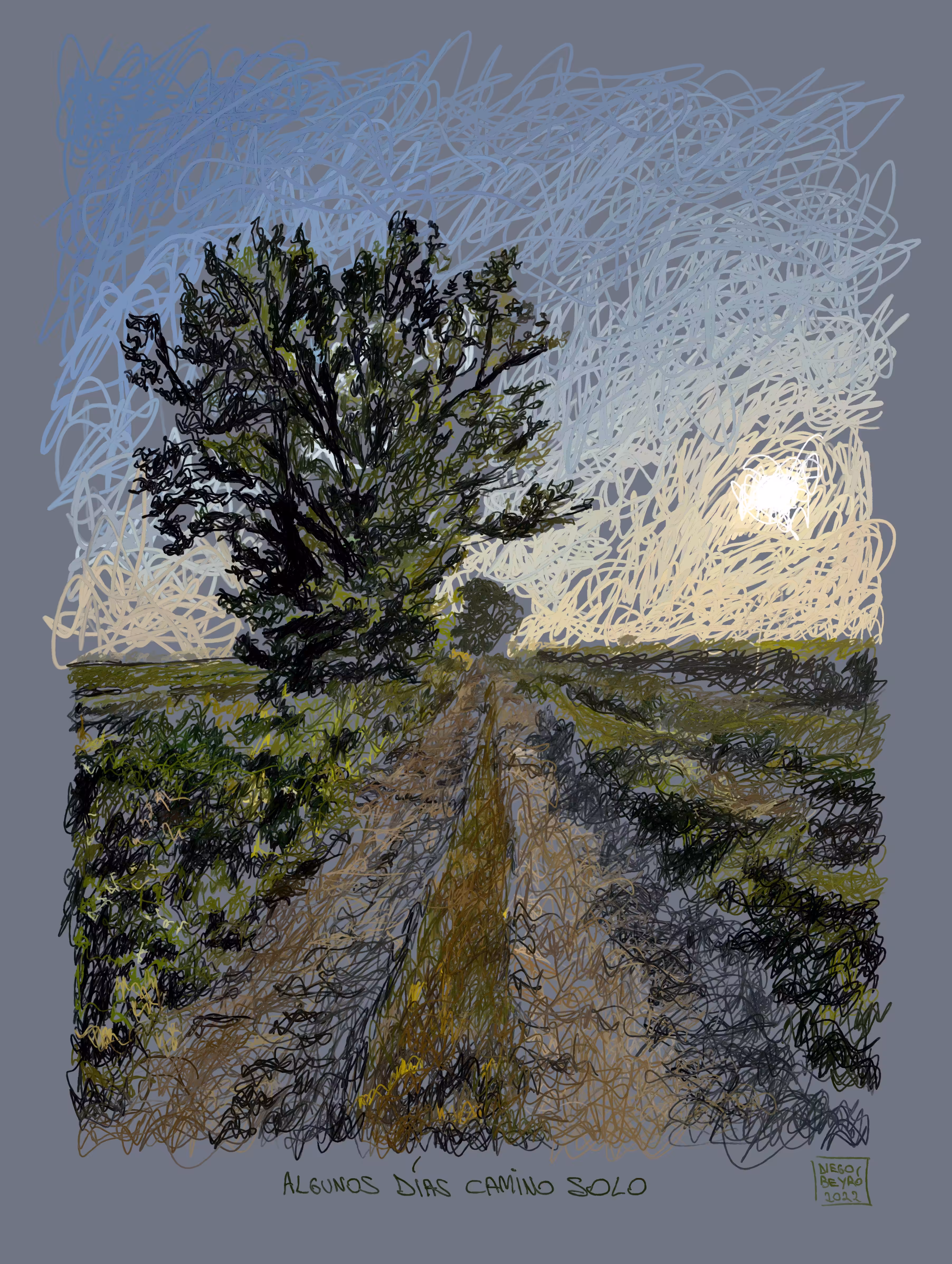 Some days I walk alone. 