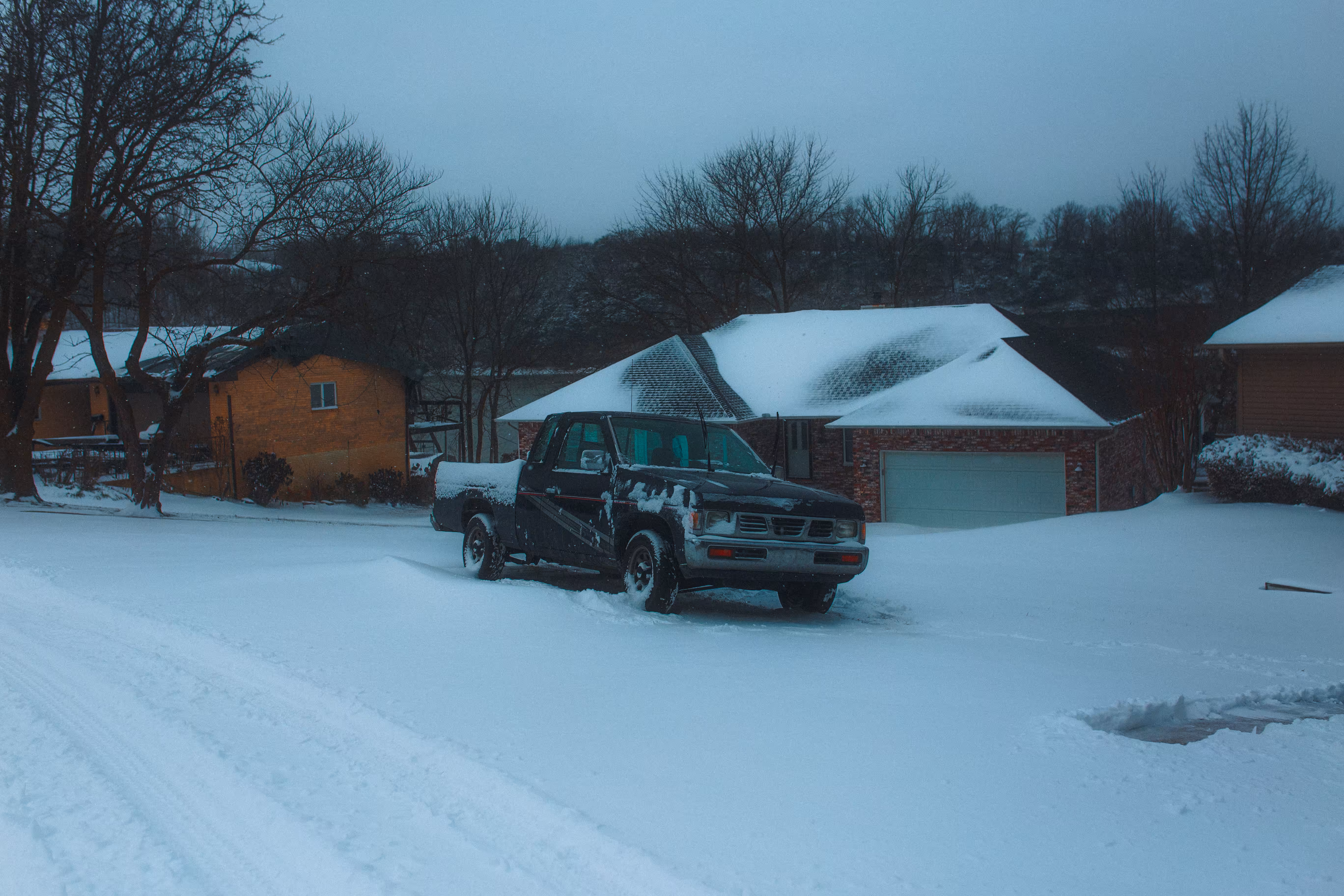 In the snow