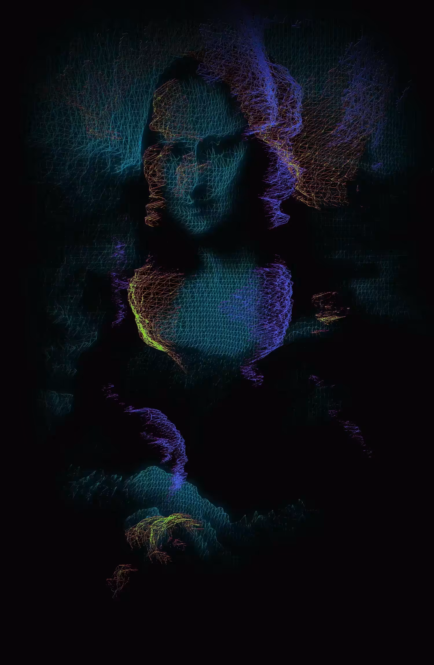 Three Synth Mona Lisas #1