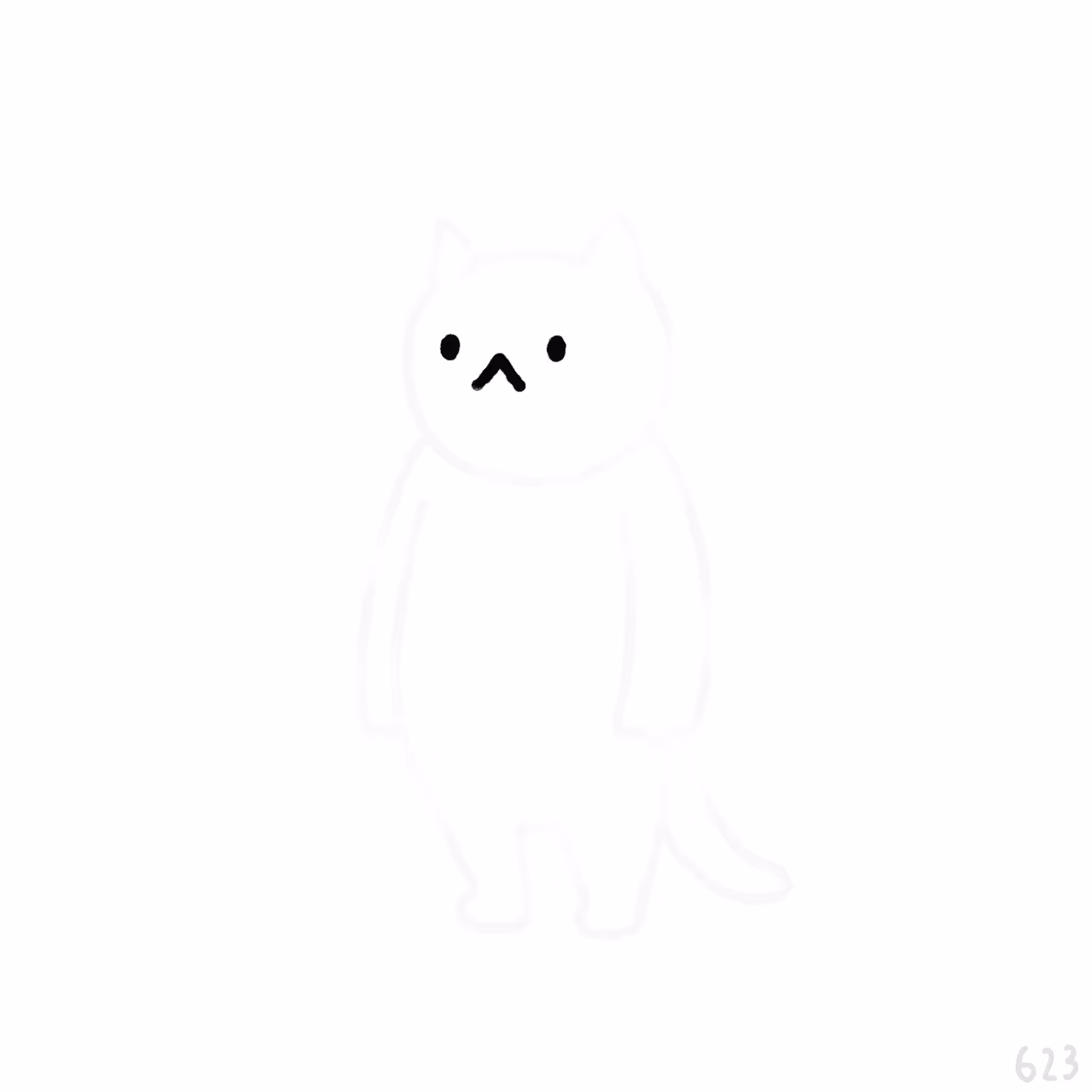 White-Cat: cat in the fog
