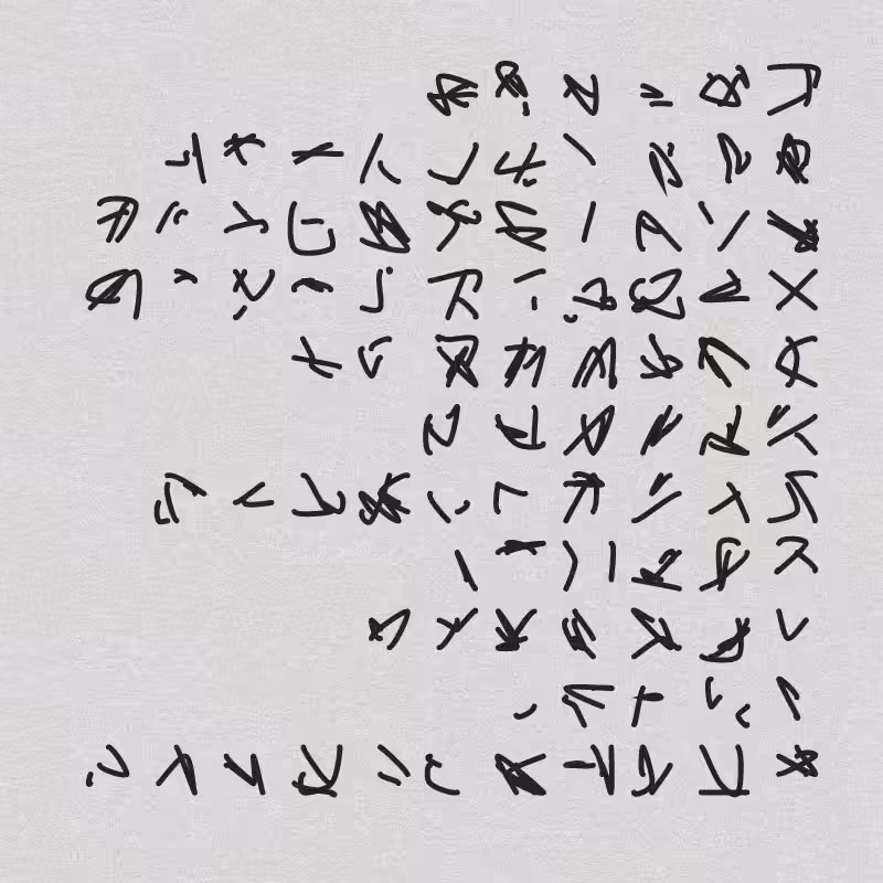 Asemic writing #20