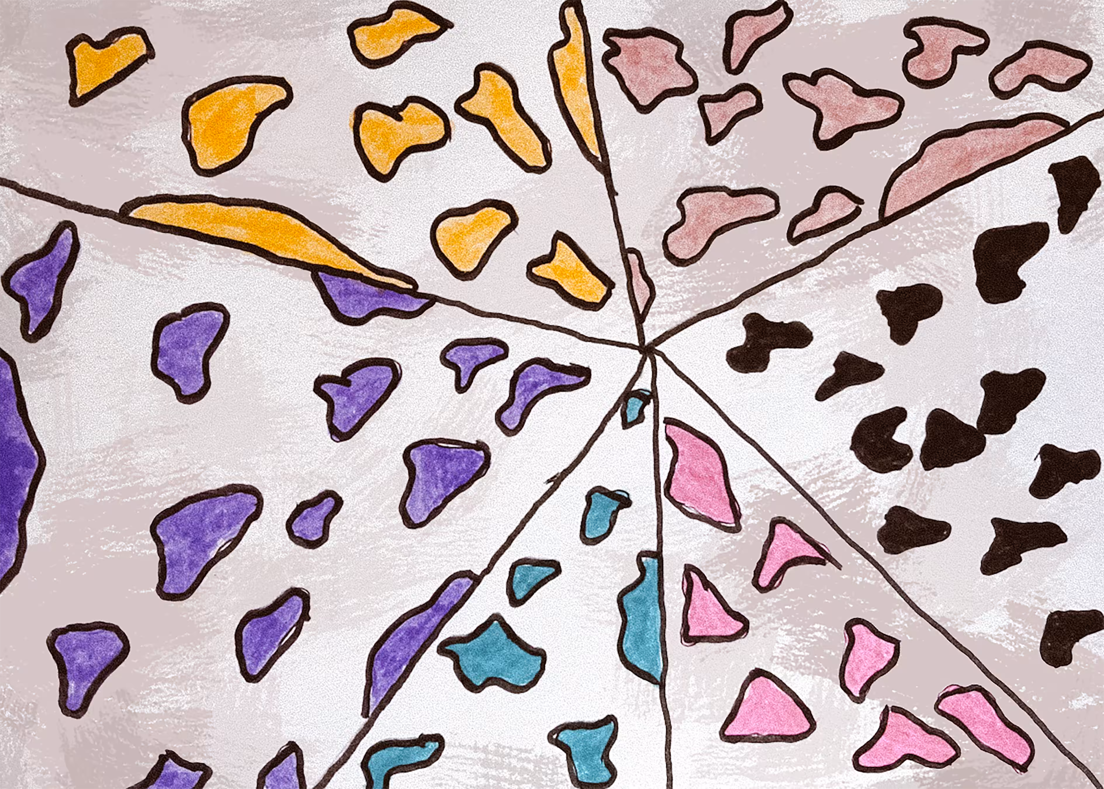 Colorful Cow Pattern