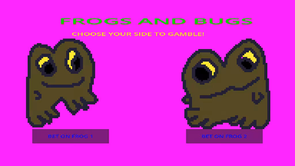 frogs and bugs