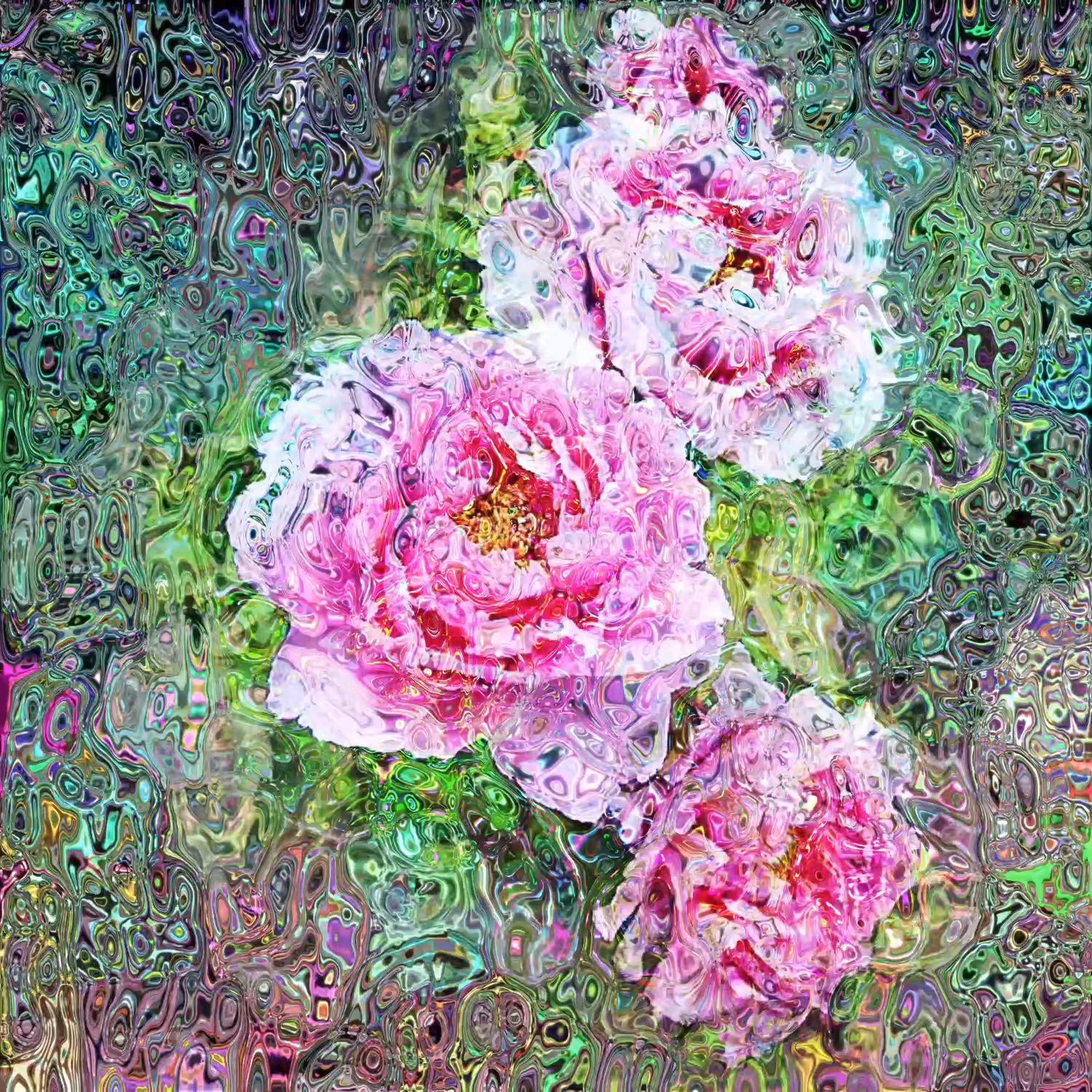 Peony Flower Distortion #2