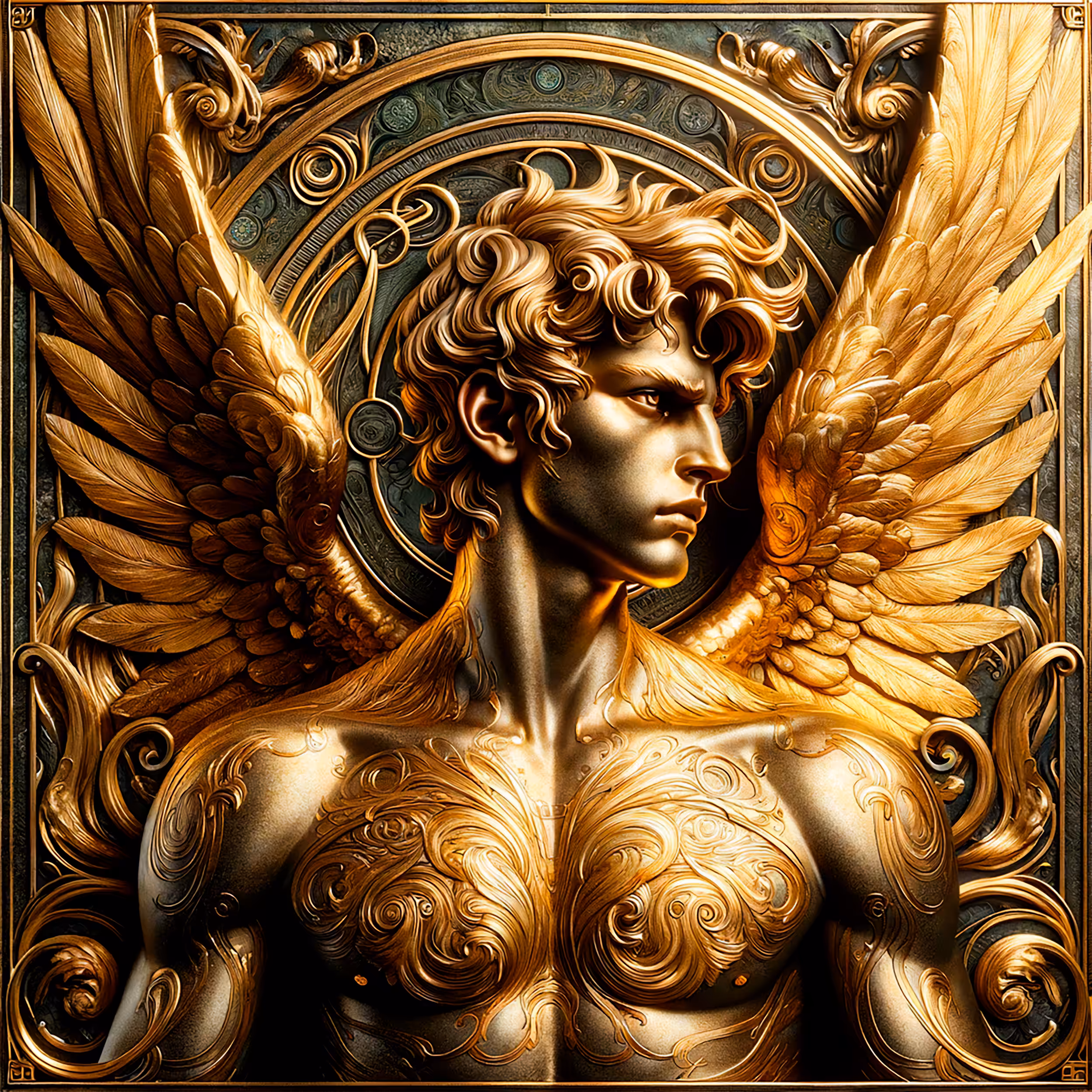 Alchemy Nouveau - Golden Fierce Cherubim