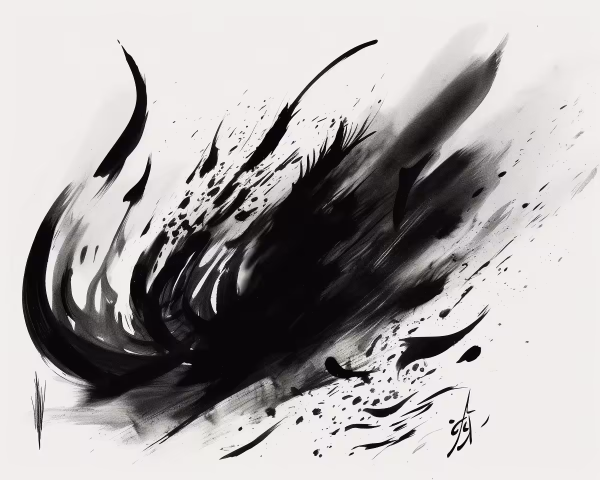 A calligraphy (Between Mongolia and Persia) 2025