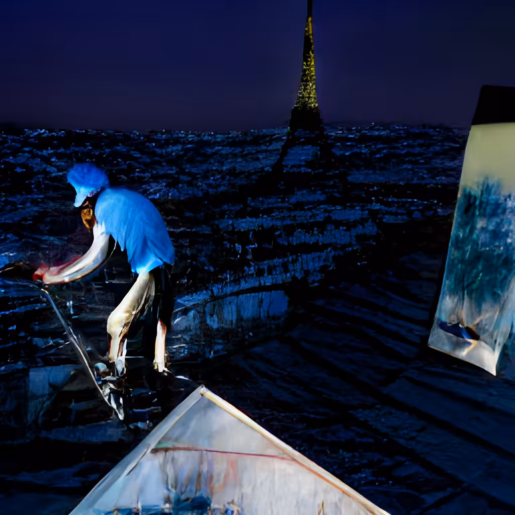 Paris Rooftop Painter No. 8