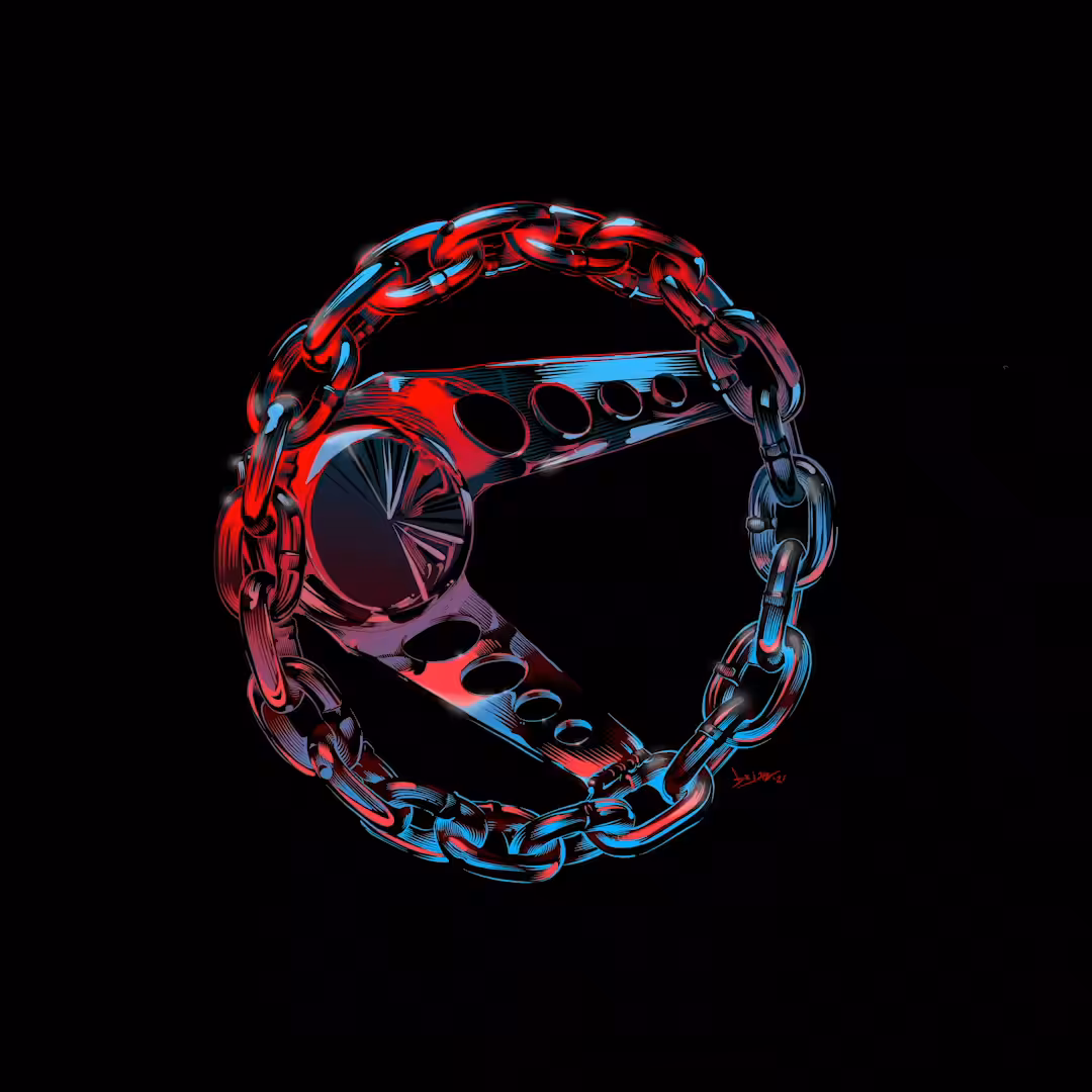 Chain Wheel : Red & Blue
