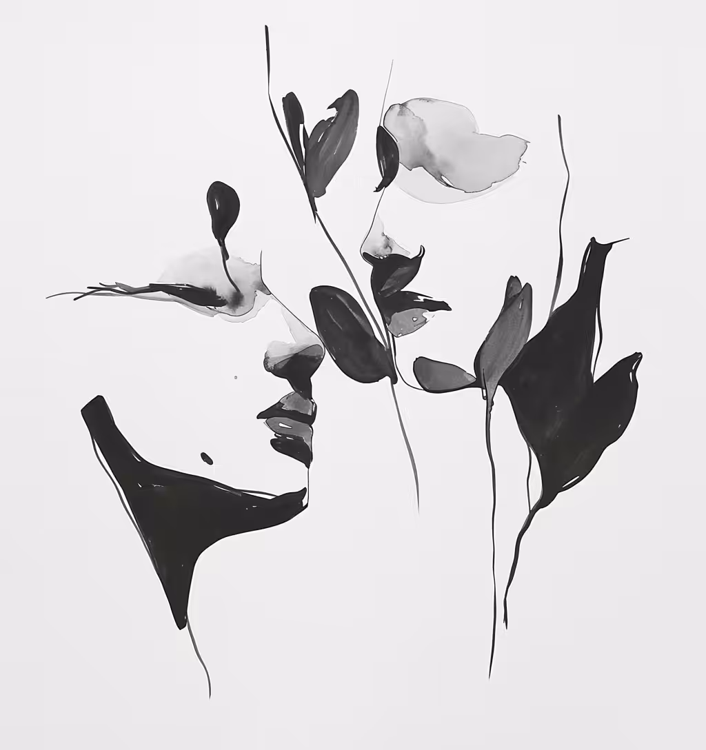Young lovers. Farewell