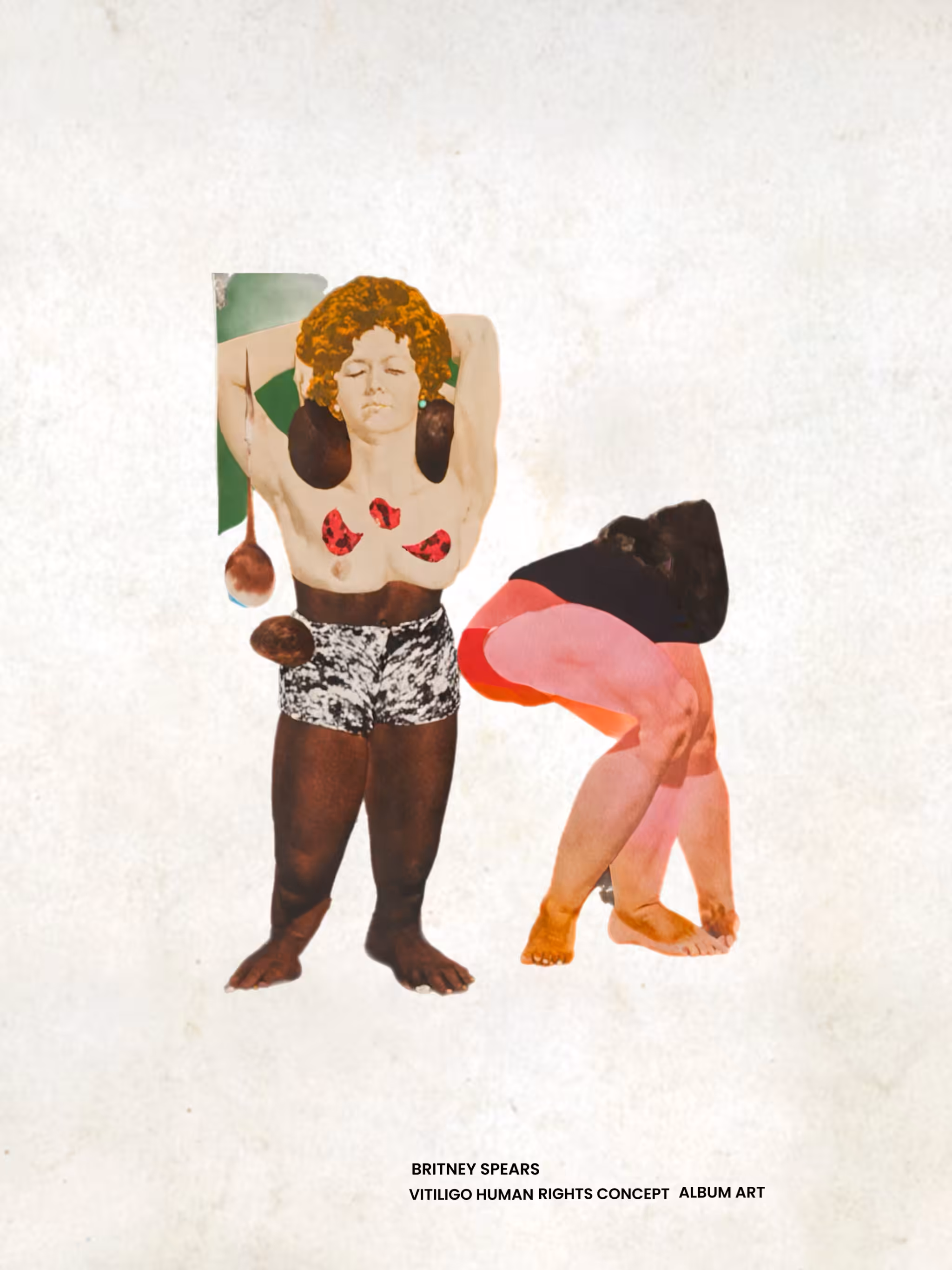 RECORD BREAKER: BRITNEY SPEARS VITILIGO HUMAN RIGHTS CONCEPT ALBUMT ART