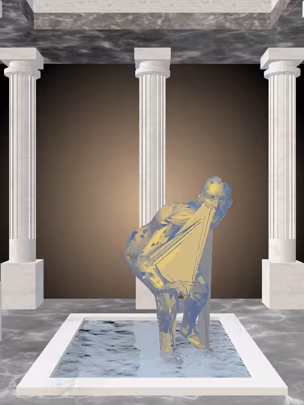 HeavenComputer: The Fragmented Sneaky Sunlit Cobalt Woman #5599