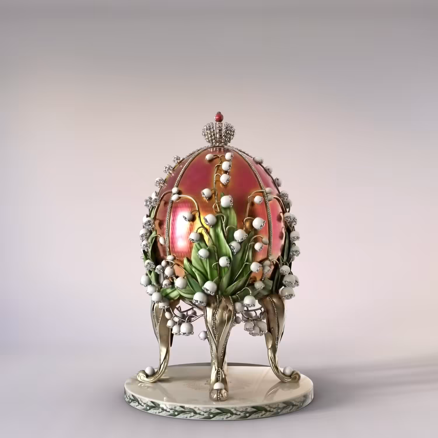 Crypto Faberge with lilies of the valley