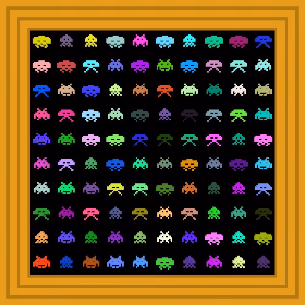 Space Invaders :: Procedural Symbols (👾) #375/1000