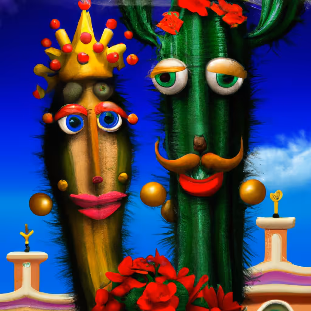Royal Cactus Couple