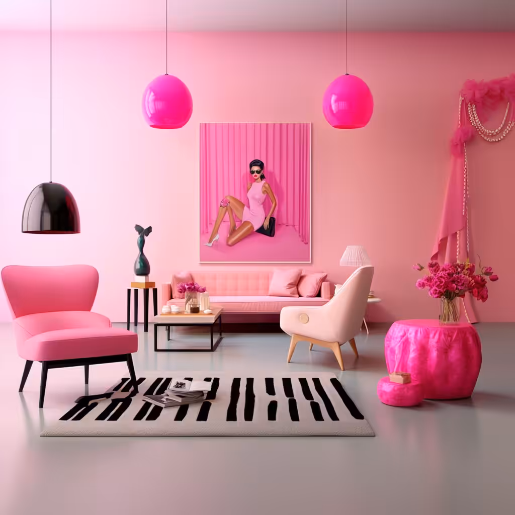 Barbie themed room 1