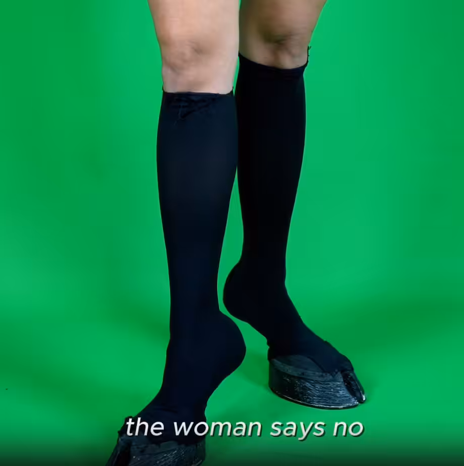 Cow Says Moo, Woman Says No 