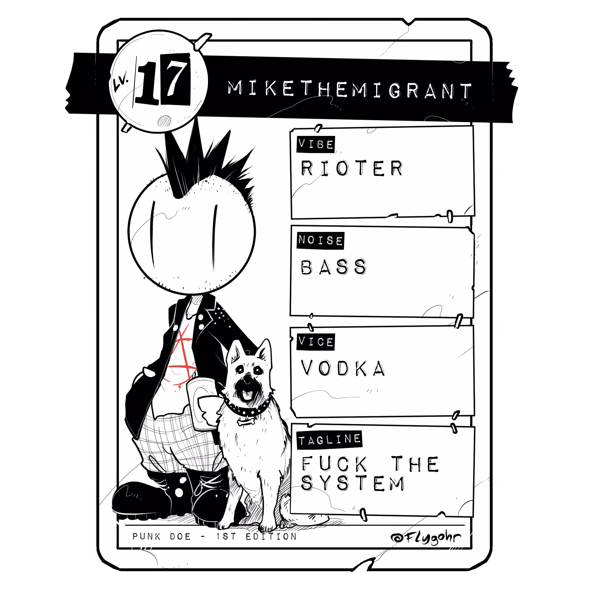 Lv. 17 MIKETHEMIGRANT | CUSTOM PUNK DOE #17
