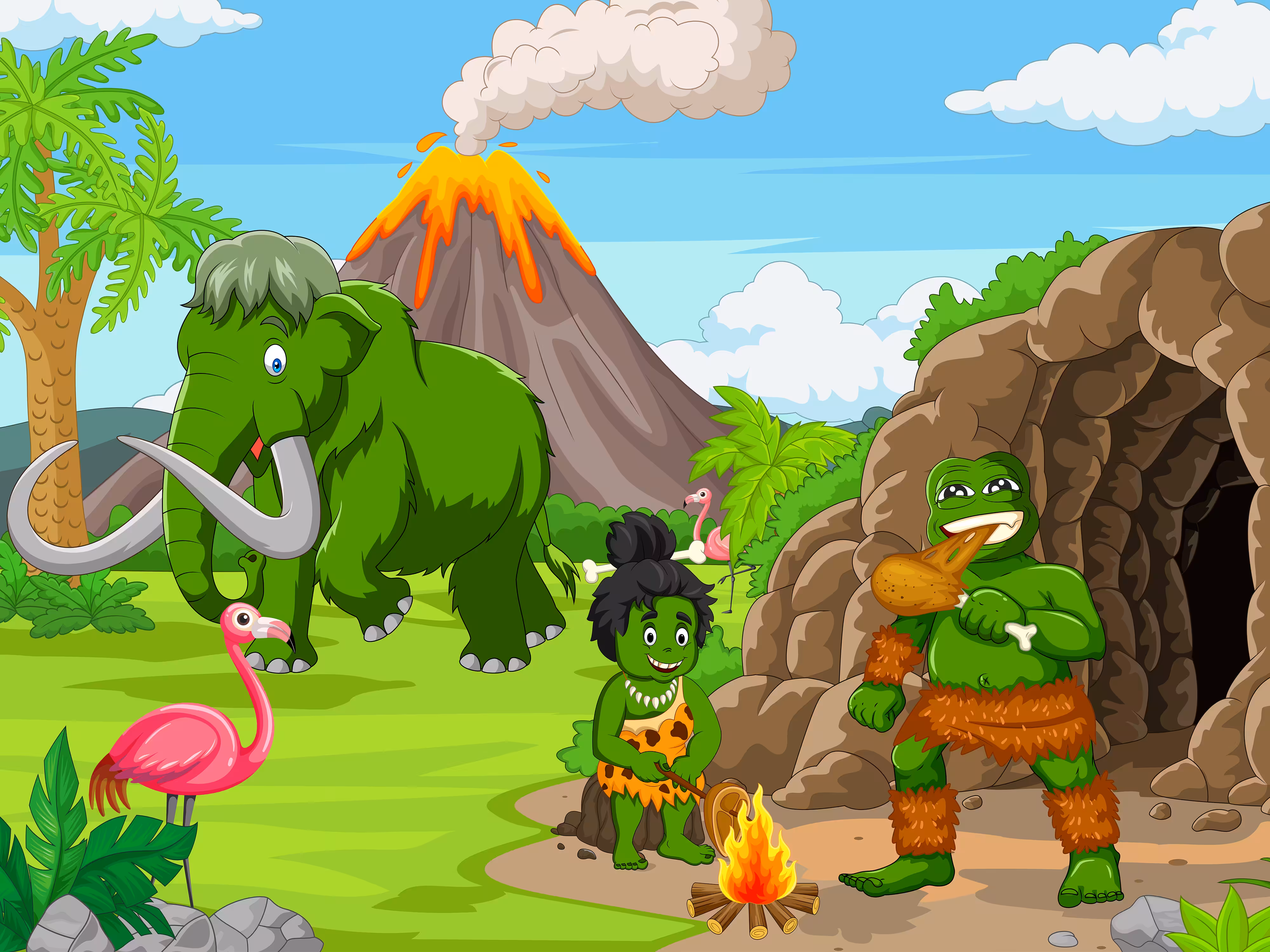 Pepe the Caveman and Friends III 🐸