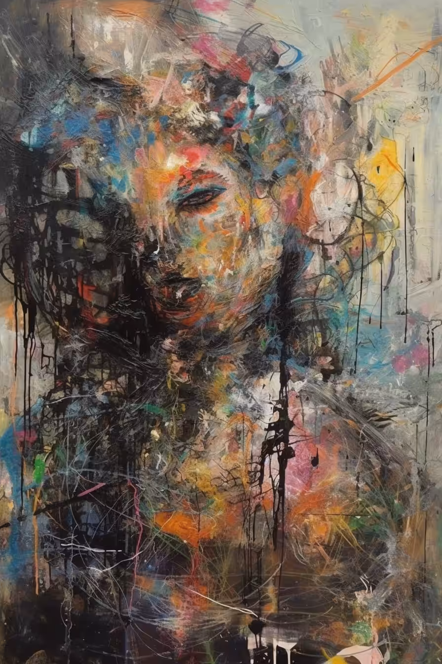 The face on canvas 02