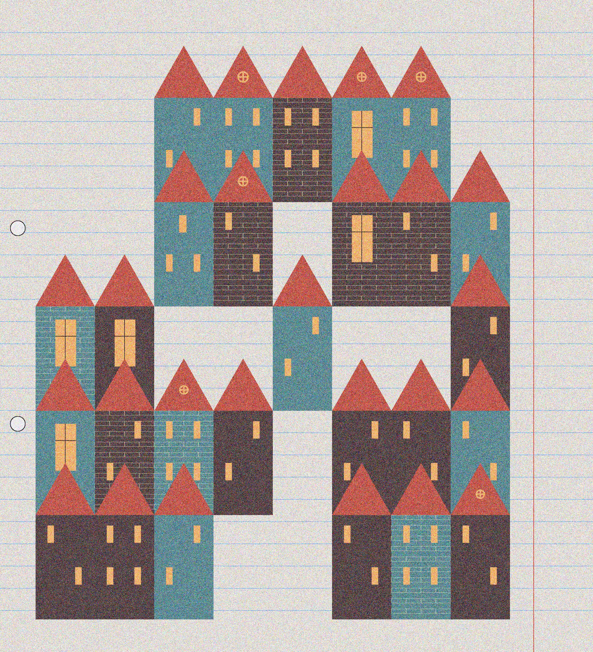 sketchbook page 7: neighbourhoods #25