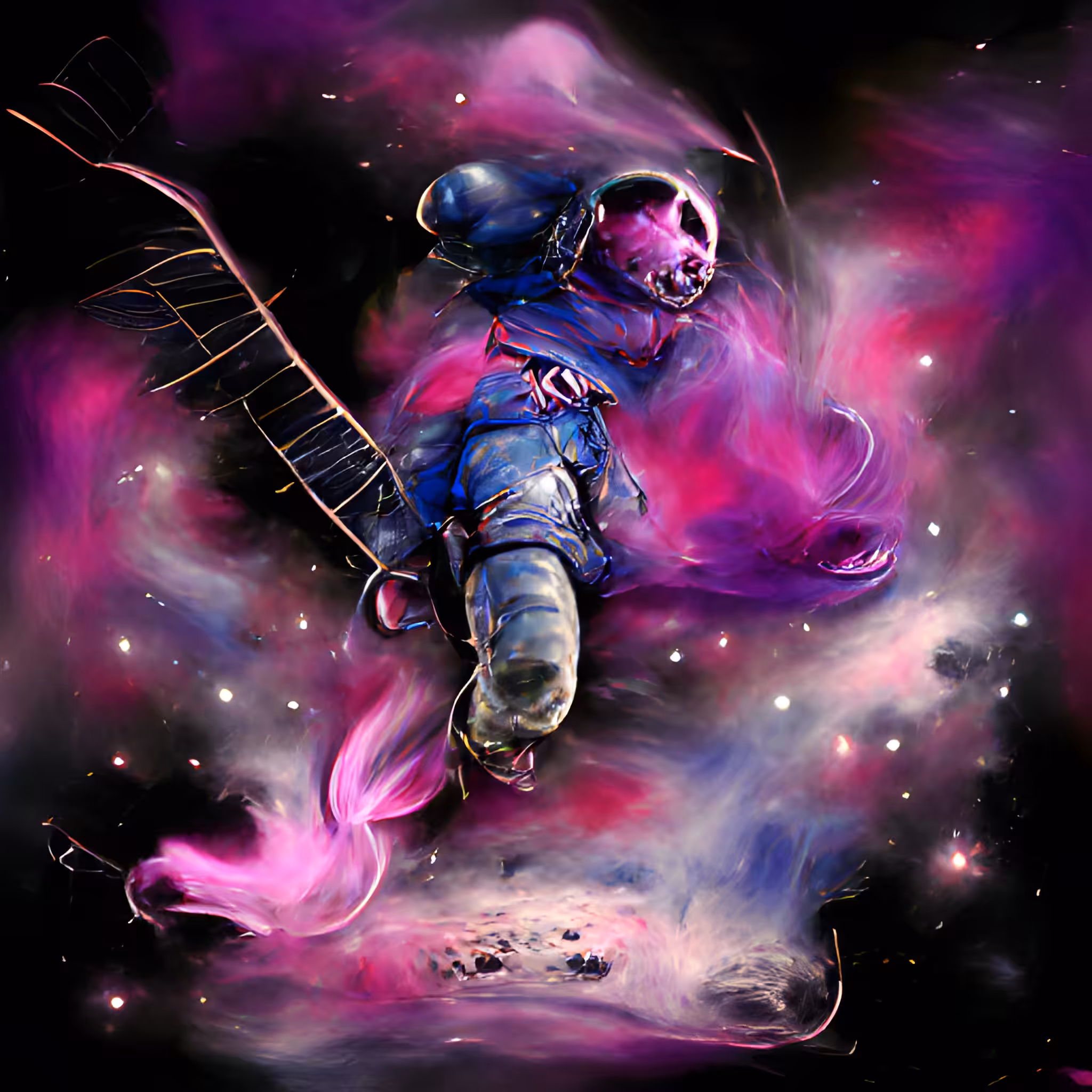 Astronaut loosing control