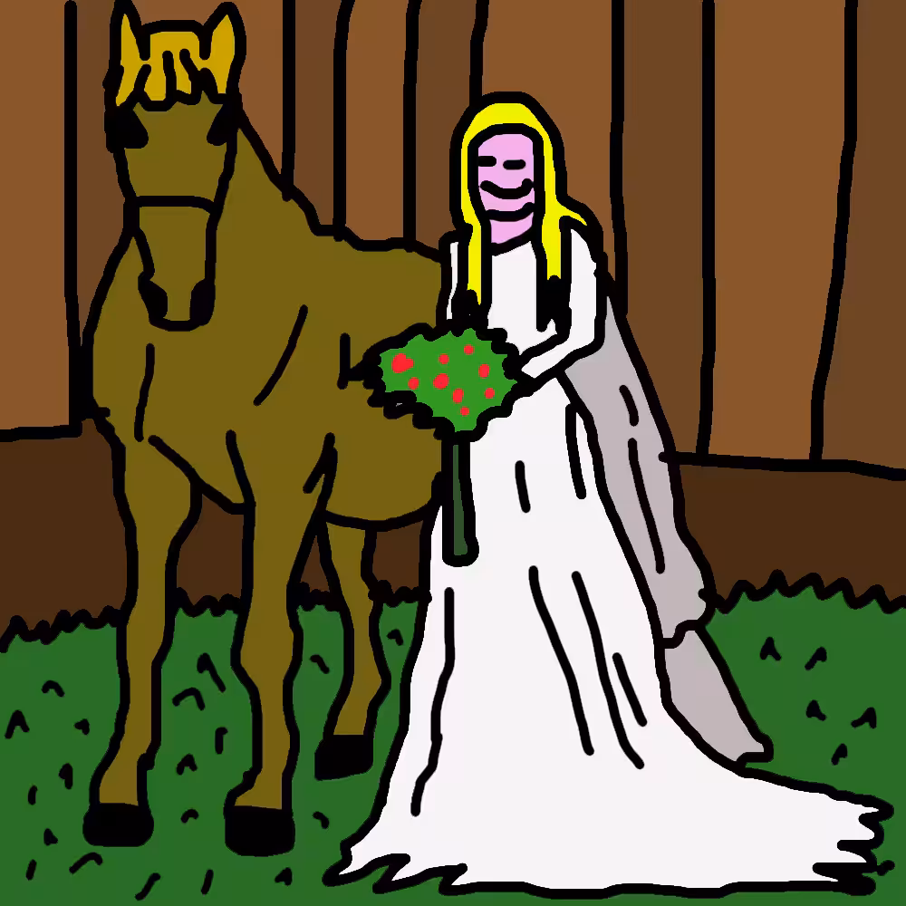 horse and woman