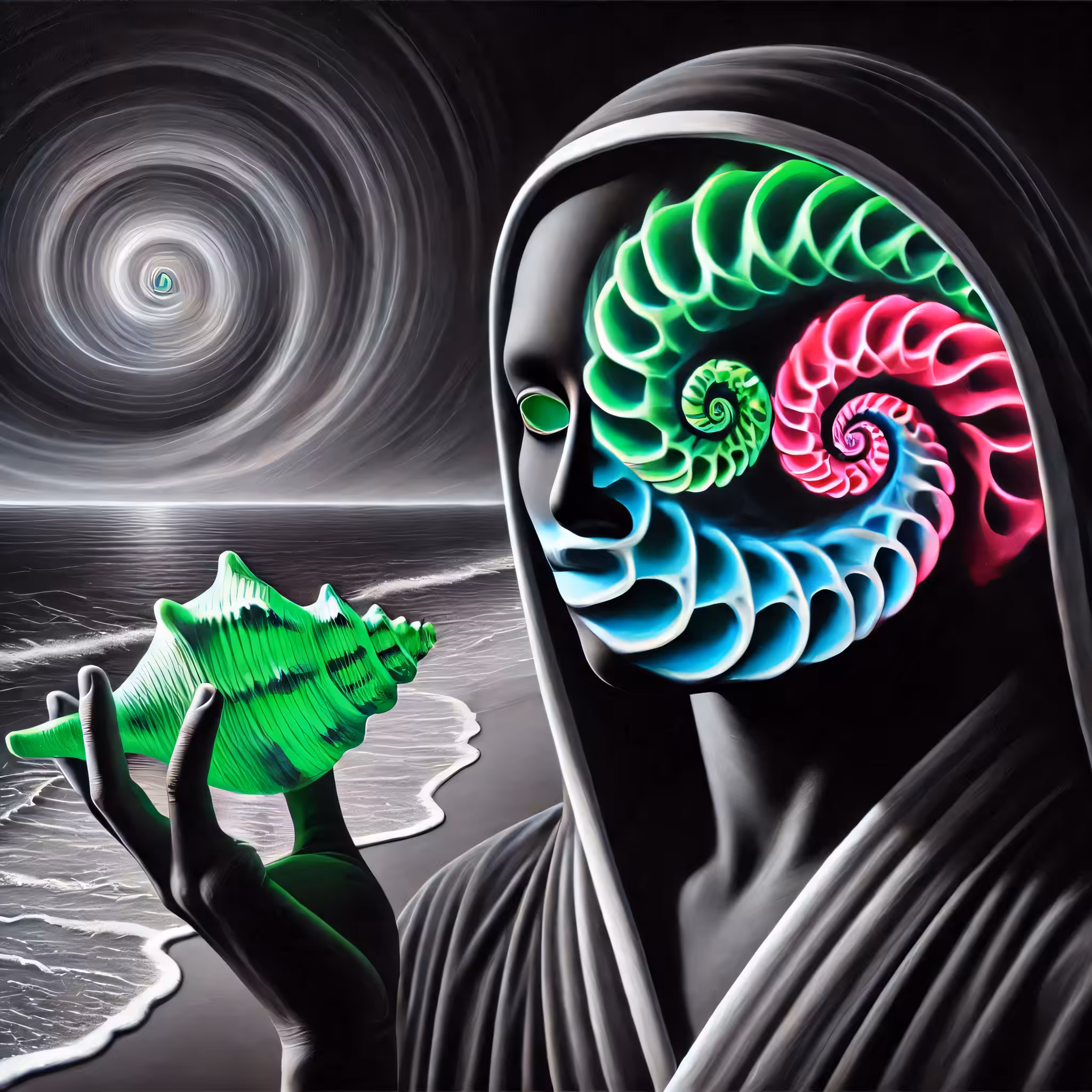 Surreal Portrait: Seashell