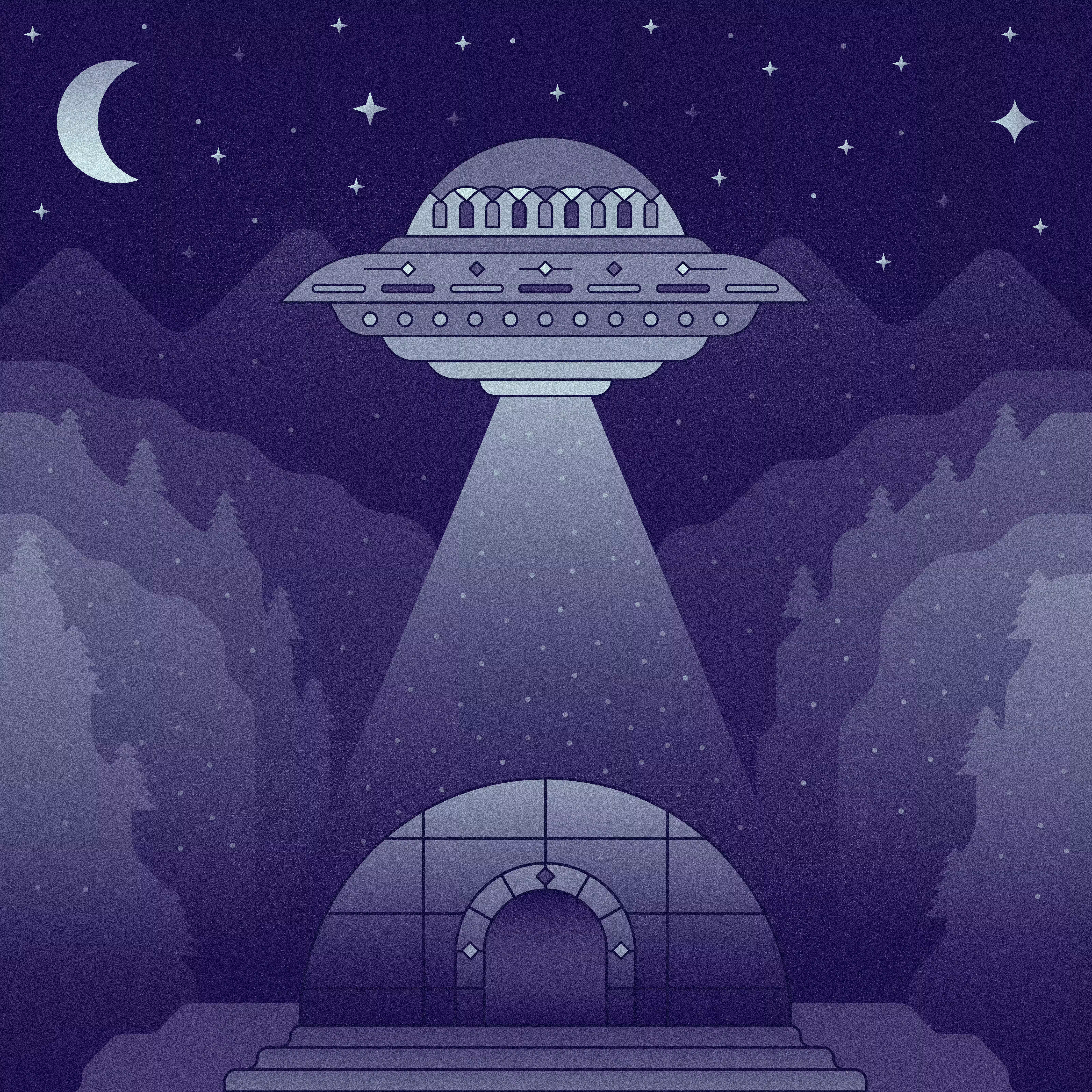 UFO and Igloo