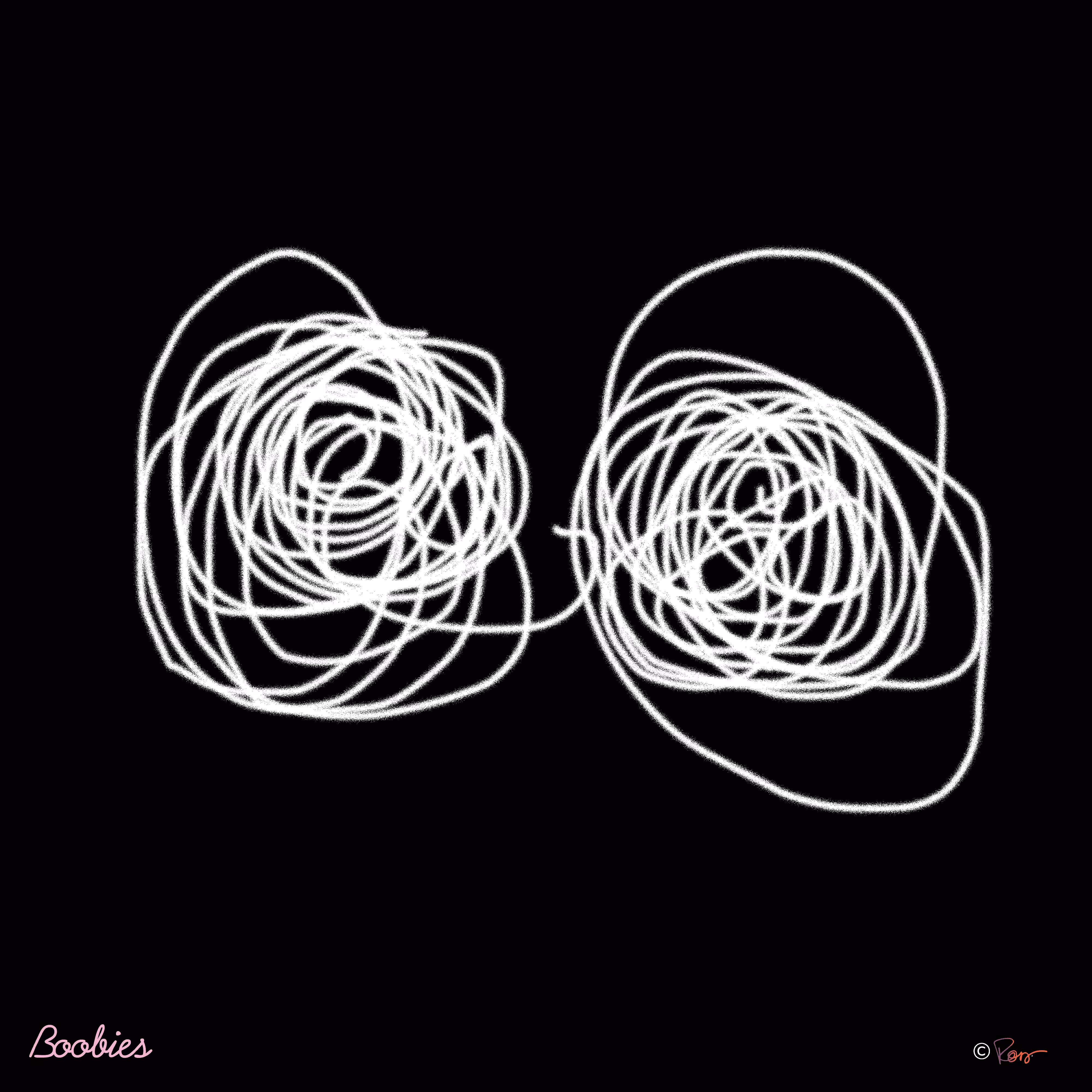 Boobies #2 digital by Karrie Ross