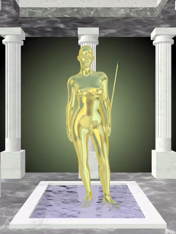 HeavenComputer: The Angry Green-Golden Goblet Woman #4179