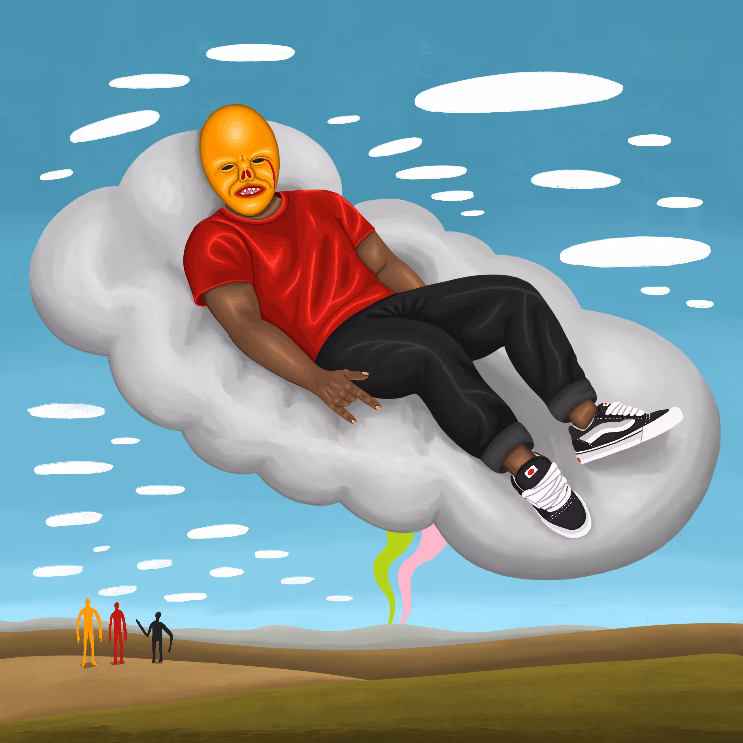 just the two of us, high above the world