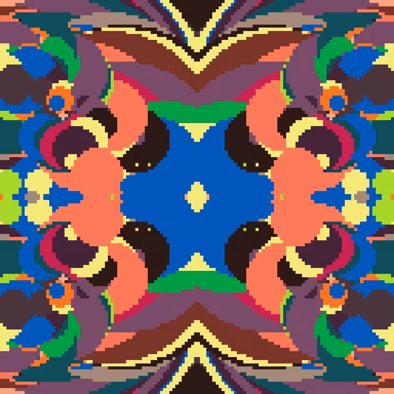 Rapid Psychedelic Inkblot Test Generator #34