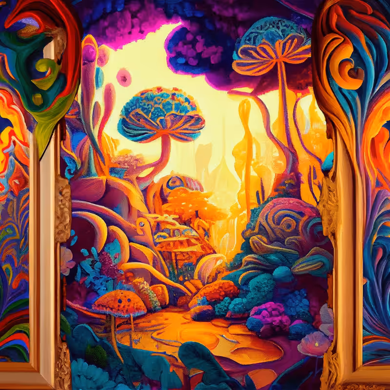 AI Psychedelic Garden #10