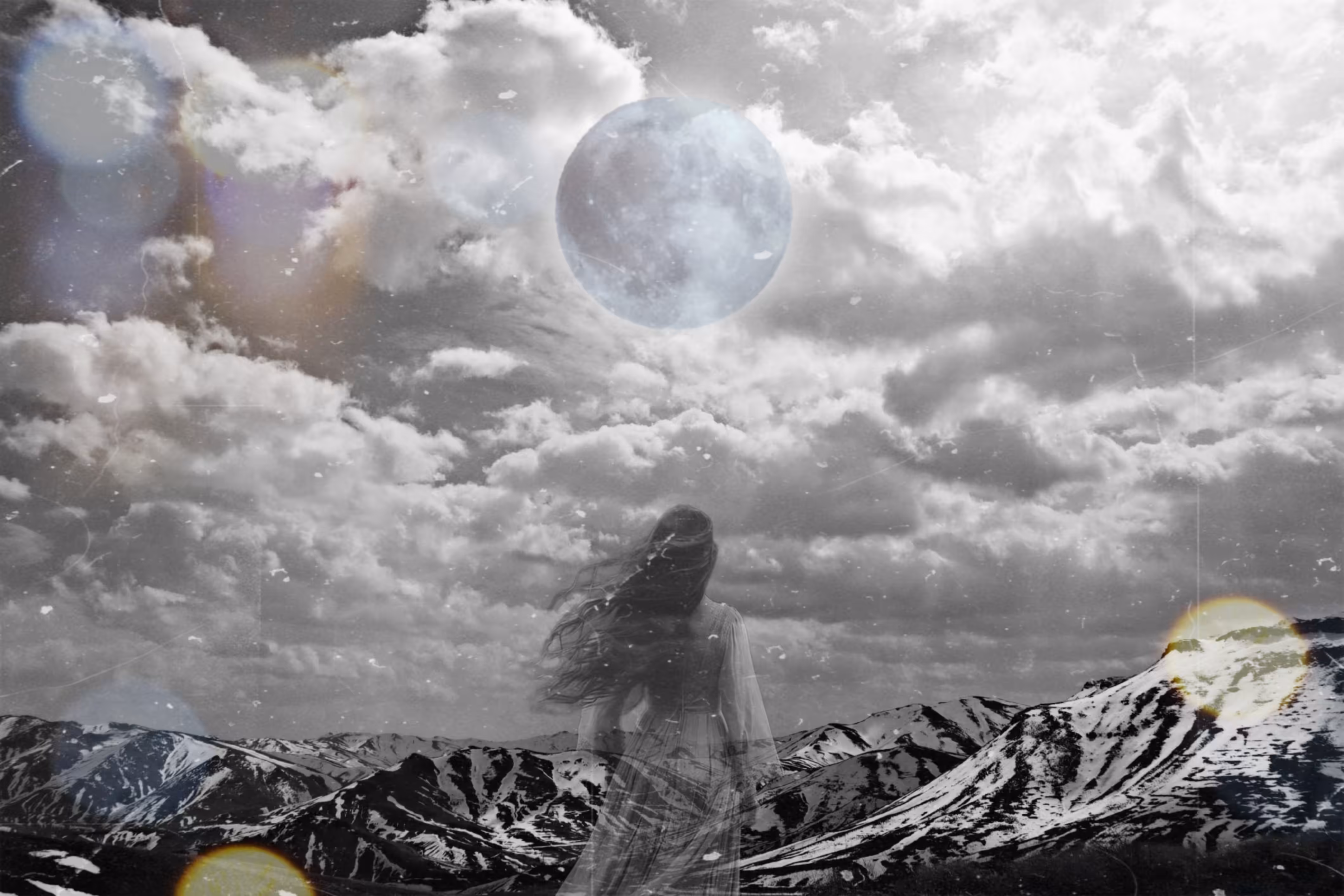 Whispers in Stillness: Where She Meets the Moon