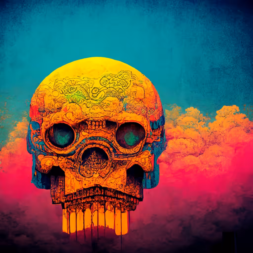 Skull #3 India - Celebrate 75 years of independence