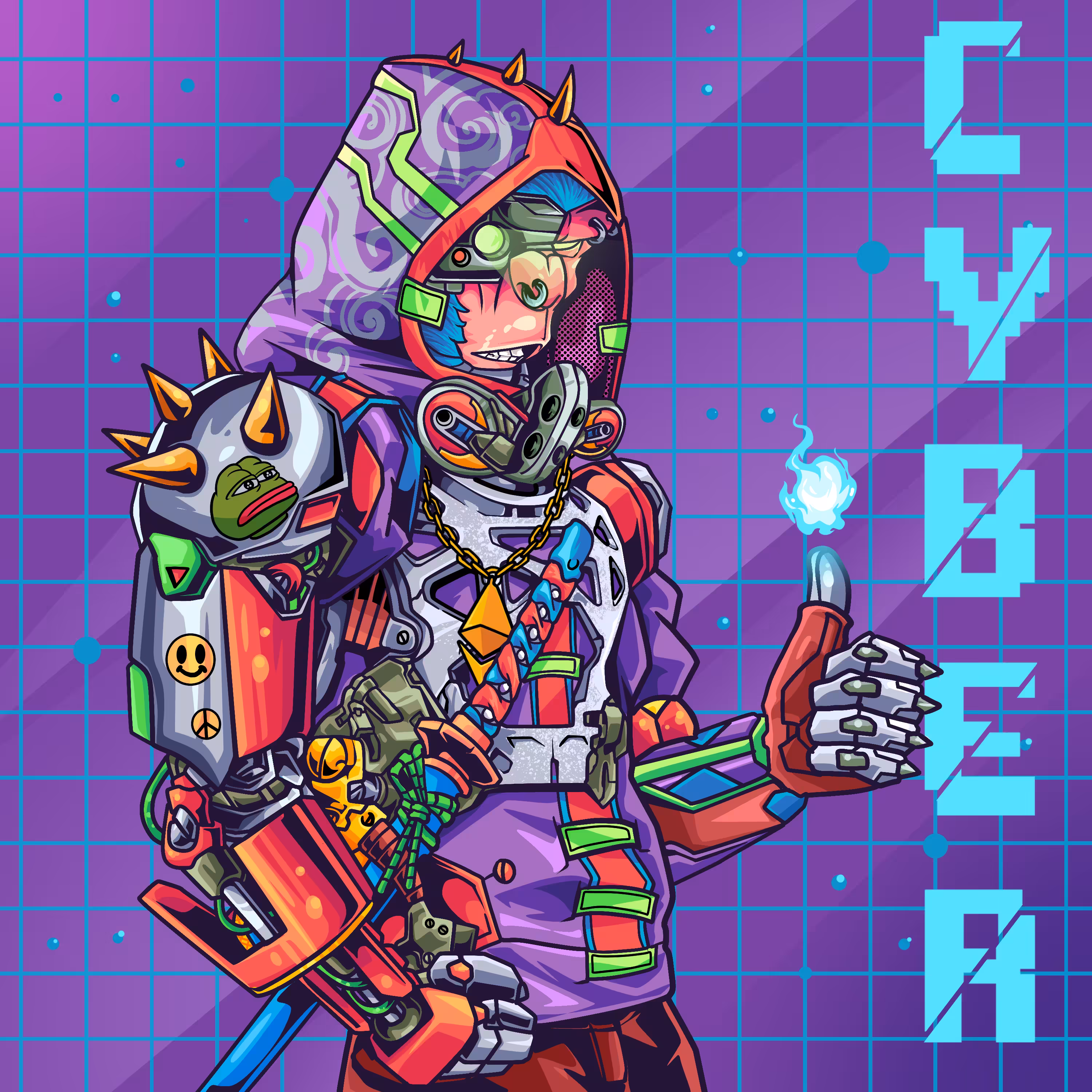 Ape cyberpunk