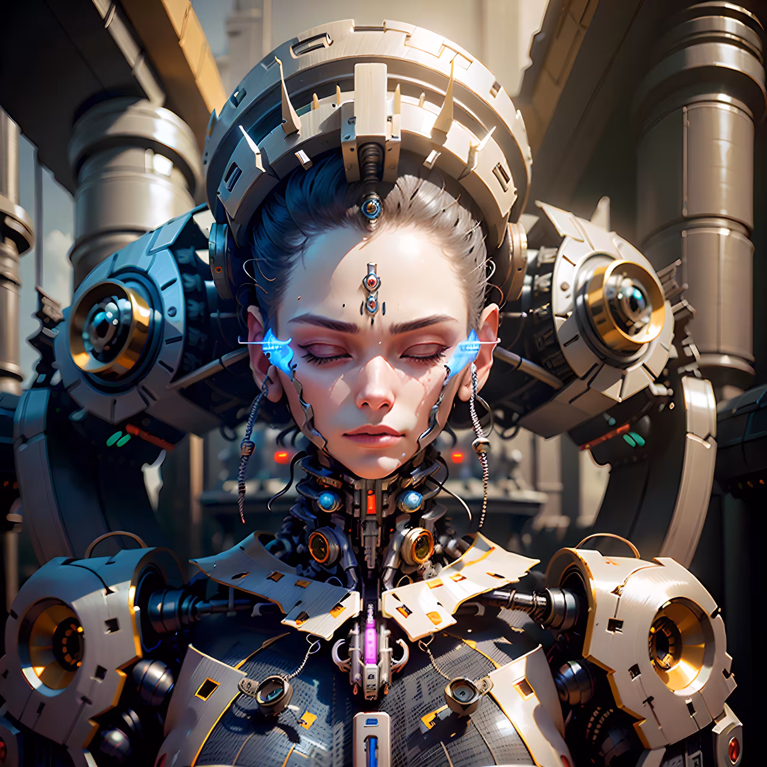 Cyber Robotic Women Loading #1