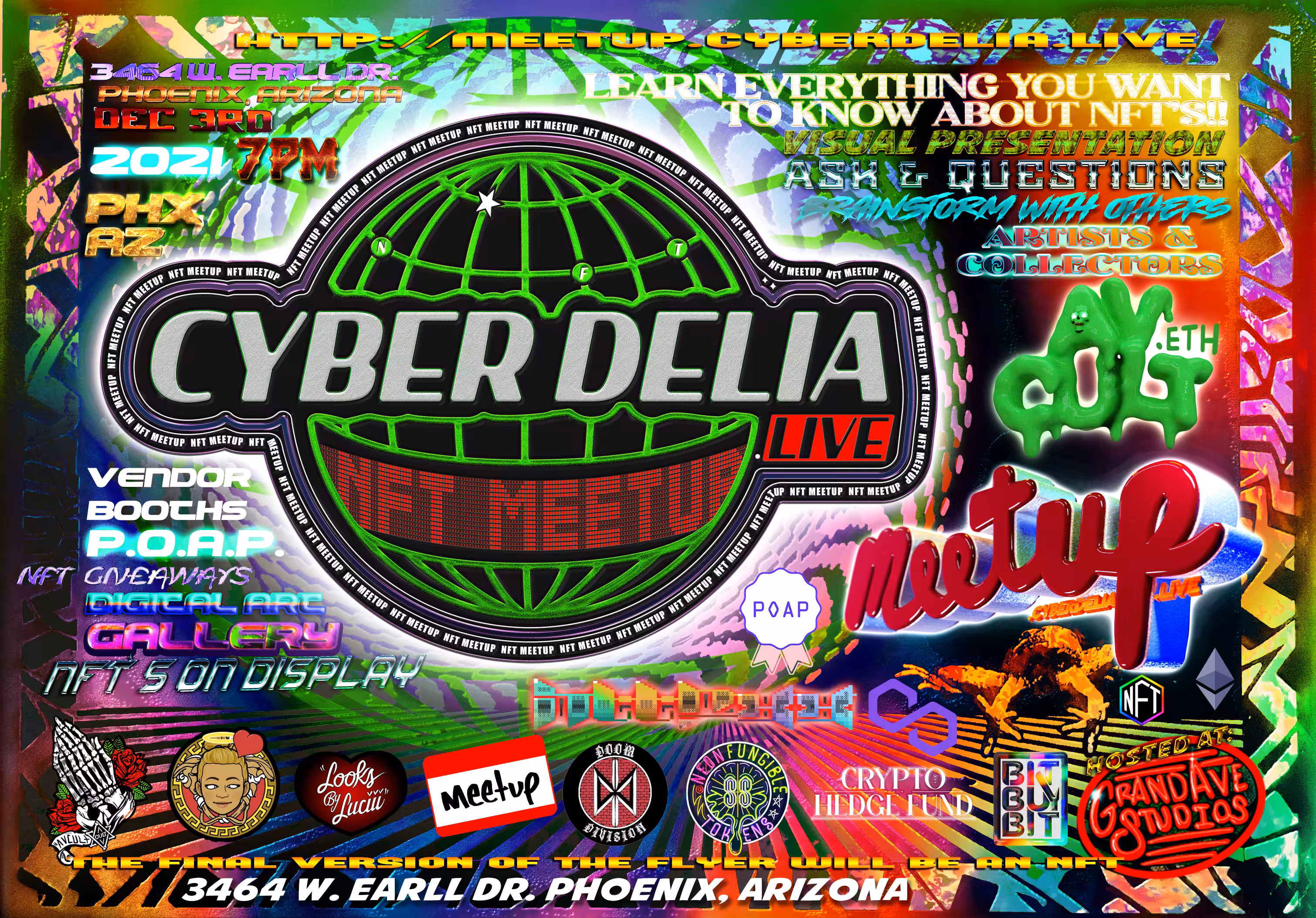 Cyberdelia.Live | 12/3 Original genesis flyer