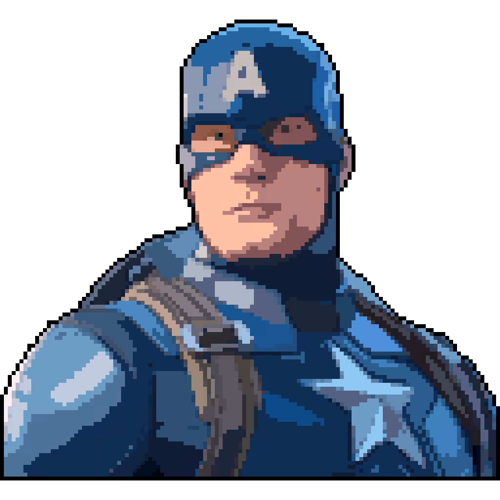 Pixel Heroes - Captain America