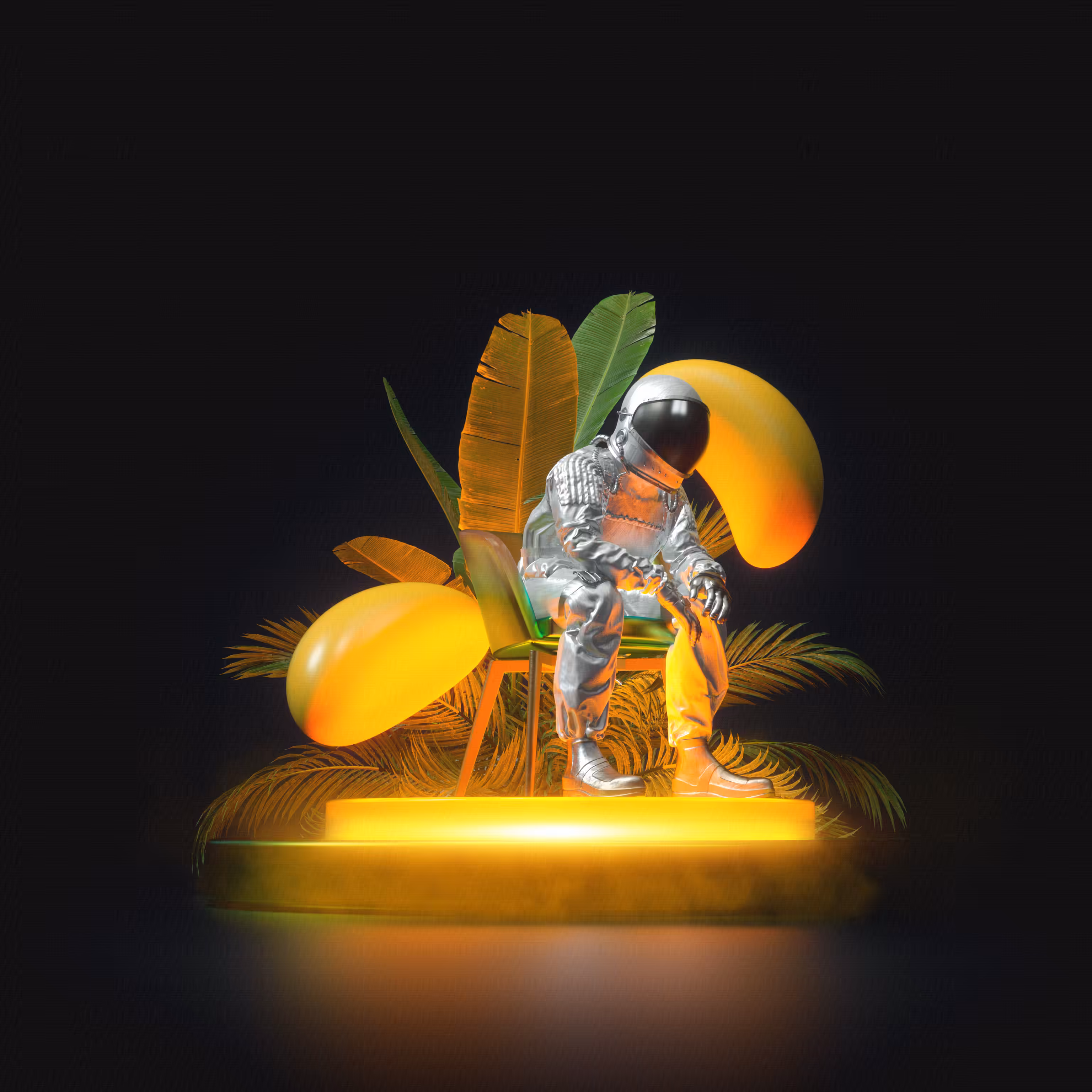 Spaceman in his element