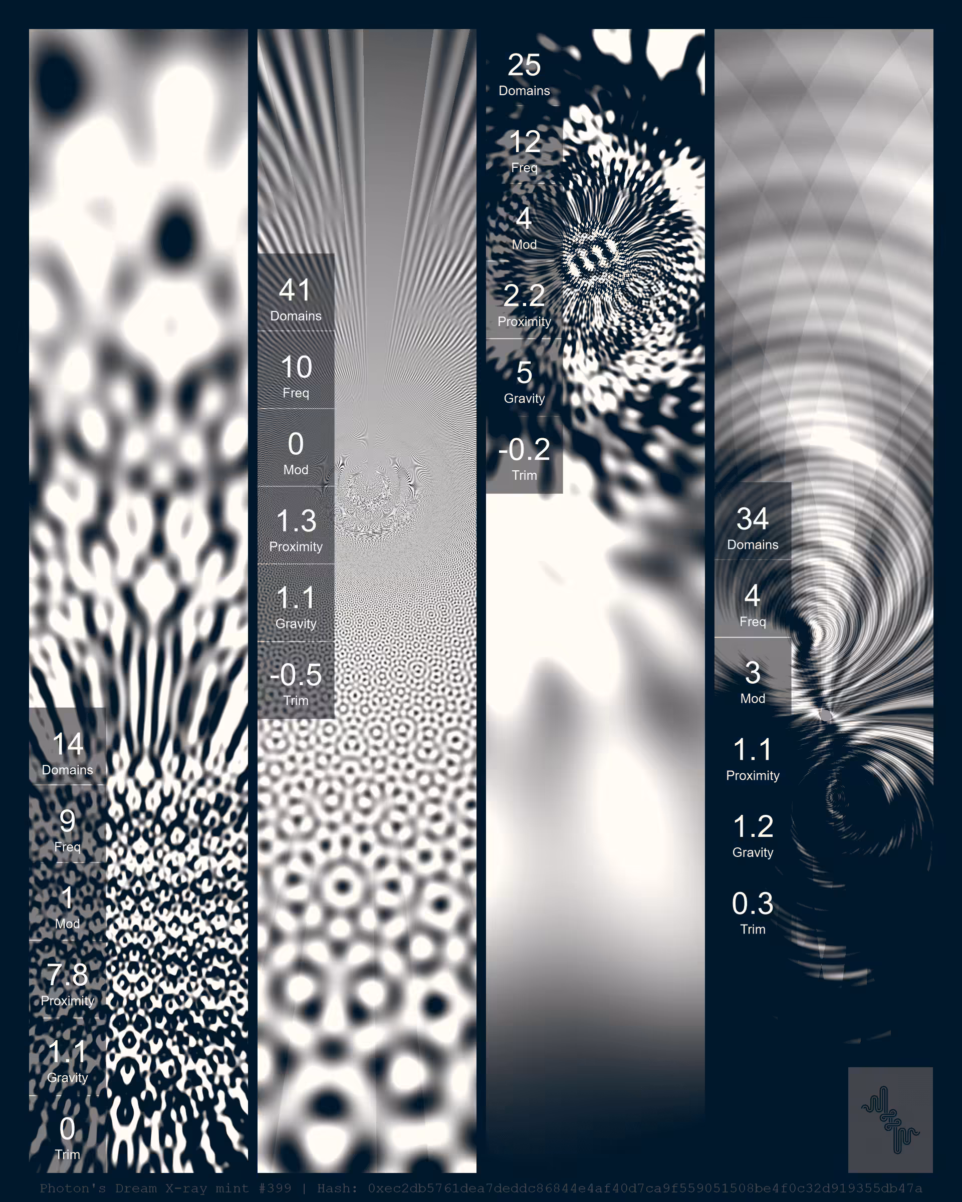 Photon's Dream X-rays by Harvey Rayner: Photon's Dream X-ray mint#399