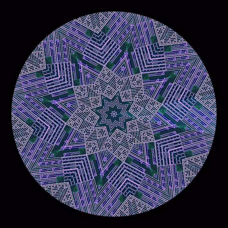 Binary kaleidoscope #39