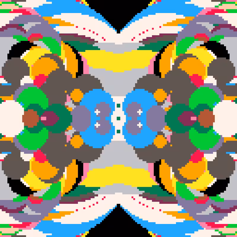 Rapid Psychedelic Inkblot Test Generator #46