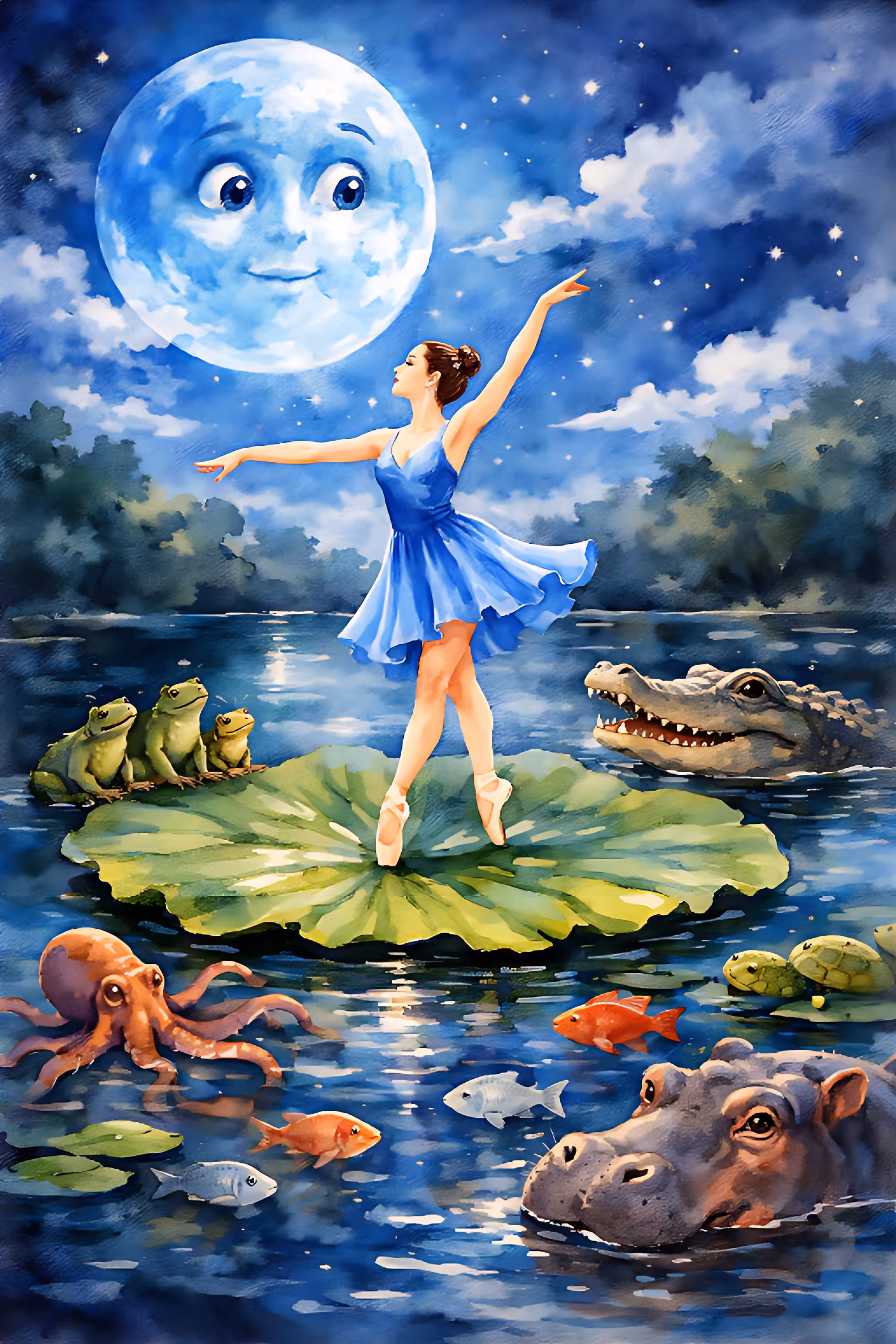 Moonlit Waltz of the Silent Lake